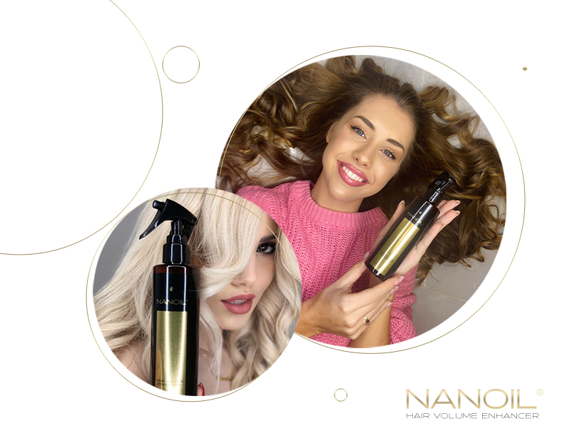 spray para um cabelo mais volumoso Nanoil
